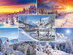 Edition Colibri FOUR SEASONS: Set of 20 postcards nature/landscapes (20 different motifs) in spring, summer, autumn and winter