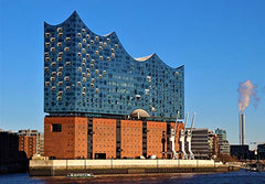 ELBPHILHARMONIE Pop-Up Card / 3D Card - Greeting Card made with love / Concert voucher for the Elbphilharmonie or travel voucher to Hamburg
