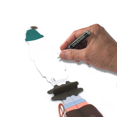BAVARIAN WITH BEER: Funny pop-up card with a Bavarian in lederhosen - funny invitation card for Oktoberfest