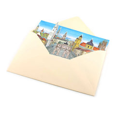 "MUNICH" pop-up card / 3D card - a lovingly made city map that can be used as decoration. A special Munich greeting card - or a lovely souvenir