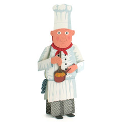 "CHEF-KOCH" pop-up card - ideal as an invitation card for a cooking evening or kitchen party