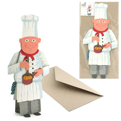 "CHEF-KOCH" pop-up card - ideal as an invitation card for a cooking evening or kitchen party