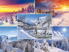 Edition Colibri FOUR SEASONS: Set of 100 postcards nature/landscapes (20 motifs of 5 each) in spring, summer, autumn and winter