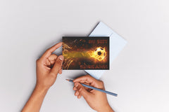 EDITION COLIBRI 12 football invitation cards for children's birthdays or invitations to club parties for boys and girls (10717)