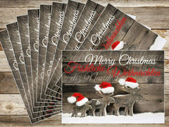 10 x  ELCHE Weihnachtskarten-Set