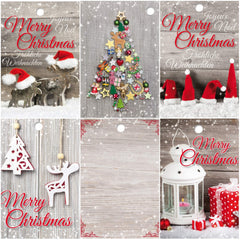 25 Christmas gift tags, 52 x 74 mm / 5 nostalgic motifs, 5 pieces each. Christmas tags, pendants, gift cards, hanging labels, hanging signs for gifts from EDITION COLIBRI (Set 1)